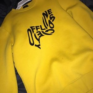 offline society yellow sweatshirt